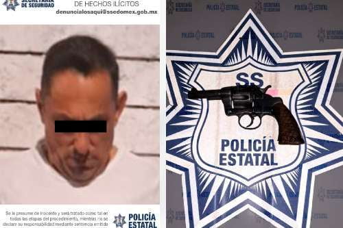 Caminaba con mochila al hombre y ahí, traía una pistola; sucedió en Jilotepec